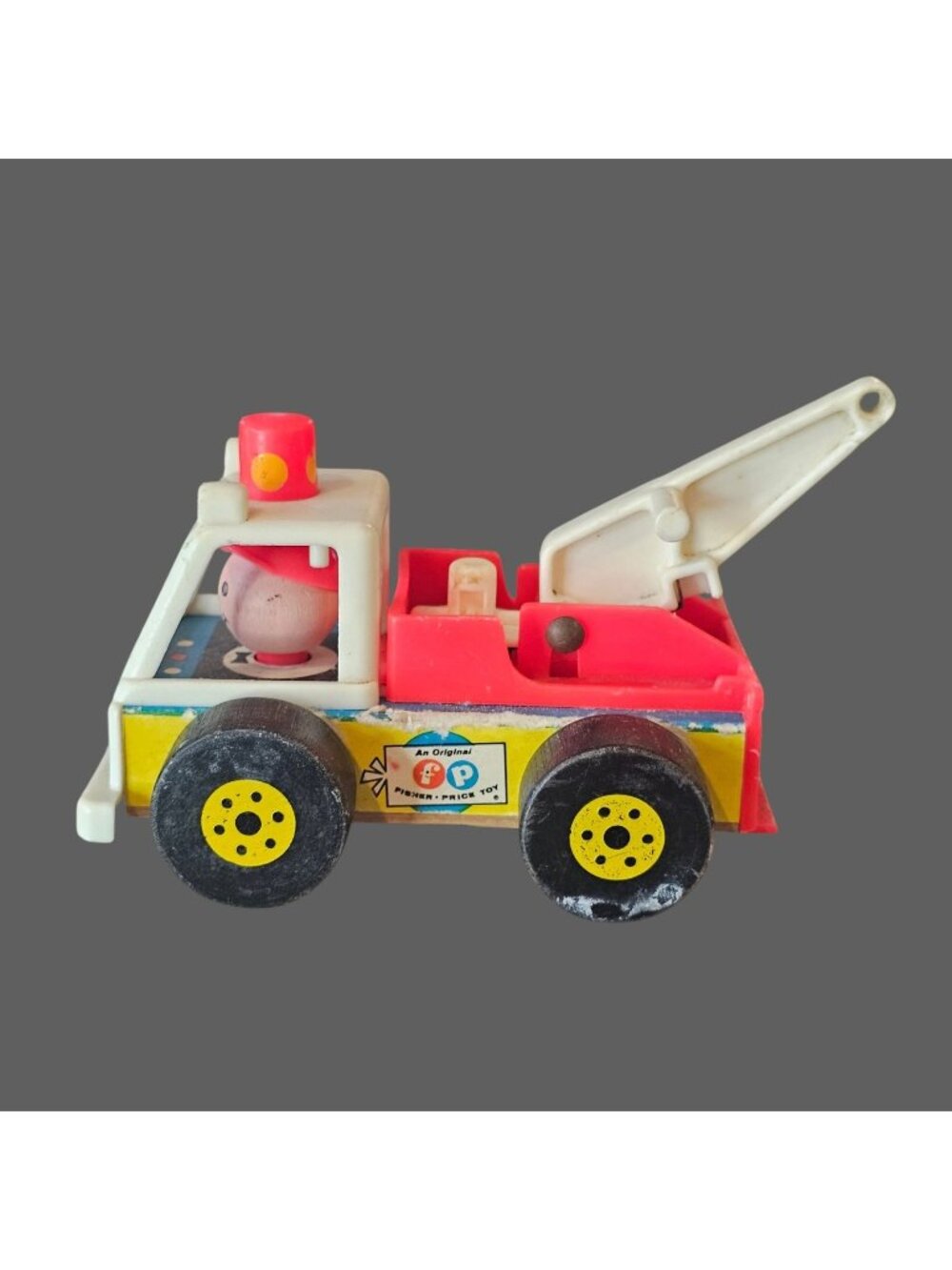 Vintage Fisher Price Tow Truck No. # 718 circa 1969